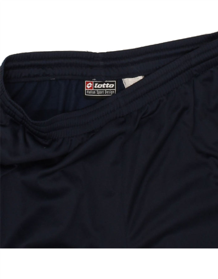 LOTTO Mens Tracksuit Trousers Large Navy Blue Polyester Vintage Lotto and Second-Hand Lotto from Messina Hembry 