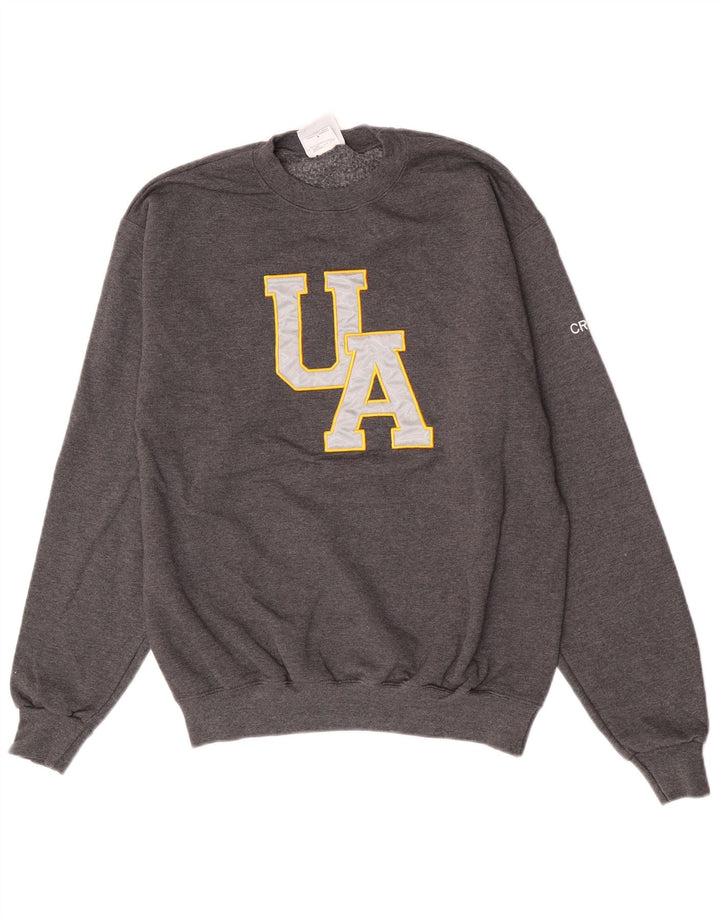 Champion Mens Graphic Sweatshirt Jumper Medium Grey Cotton