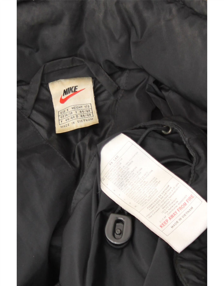 Nike Mens Graphic Loose Fit Padded Jacket UK 36/38 Small Black Polyester
