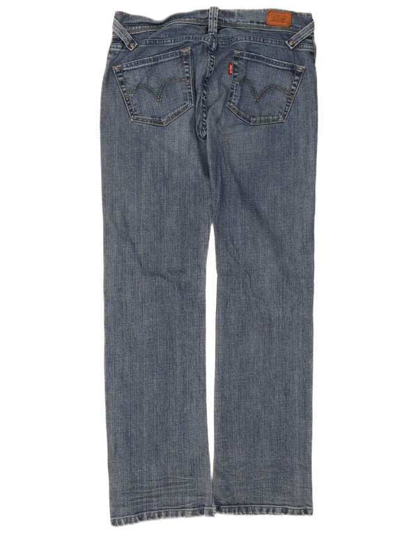 Levi's Womens 504 Straight Jeans W29 L32 Blue Cotton