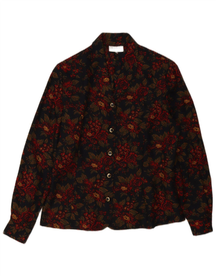 EASTEX Womens Shirt Blouse UK 12 Medium  Multicoloured Floral Polyester