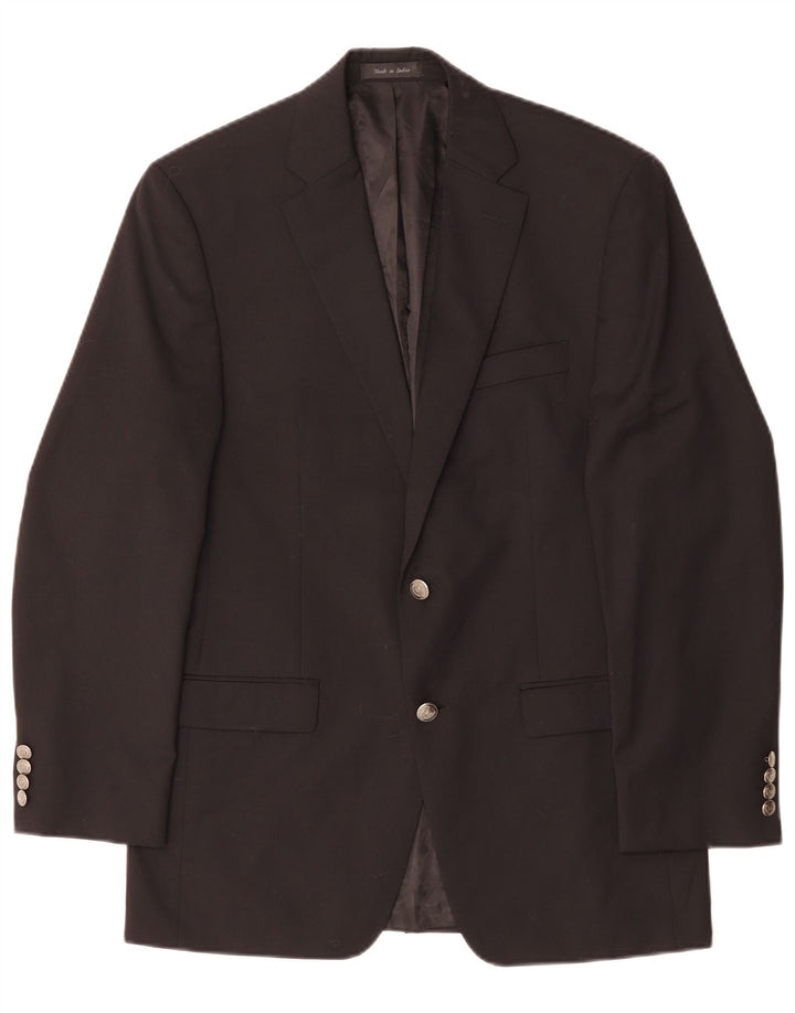 CHAPS Mens 2 Button Blazer Jacket UK 38 Medium Black
