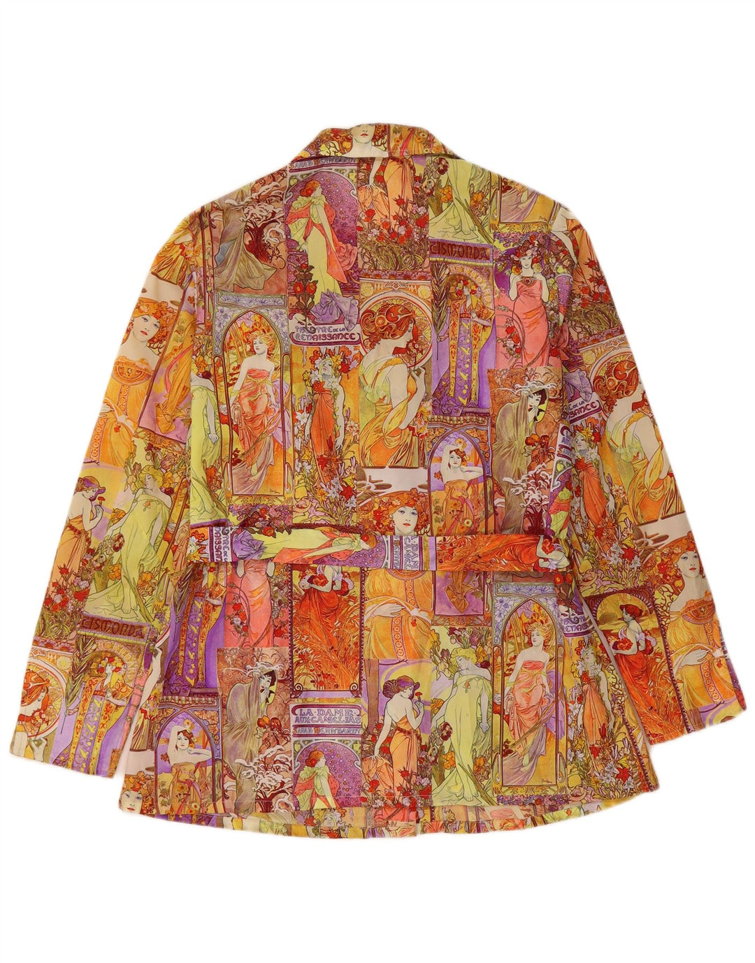 VINTAGE Womens Graphic 4 Button Blazer Jacket IT 44 Medium Multicoloured