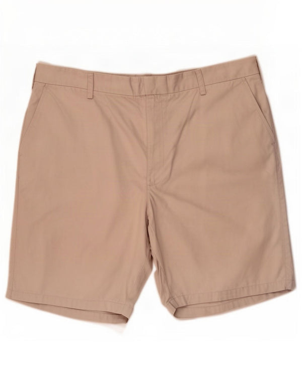 Marks & Spencer Mens Blue Harbour Chino Shorts W42 2XL Beige Cotton
