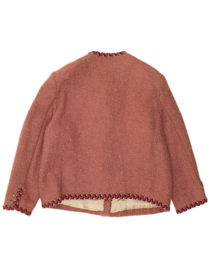 Vintage Womens 5 Button Blazer Jacket UK 14 Medium Red