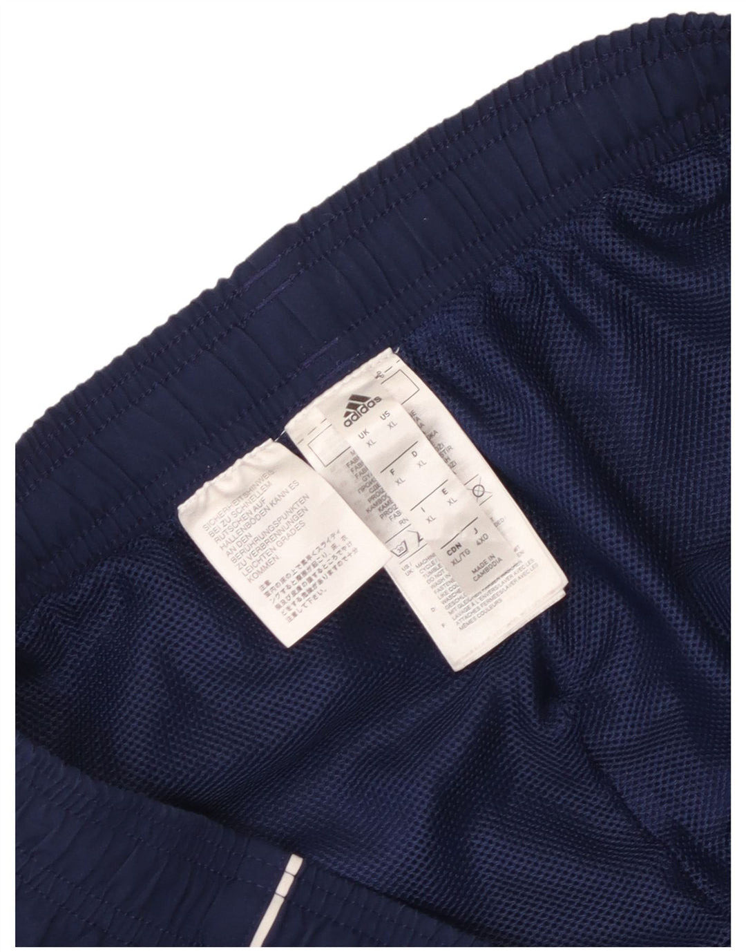 Adidas Mens Tracksuit Trousers XL Navy Blue Polyester