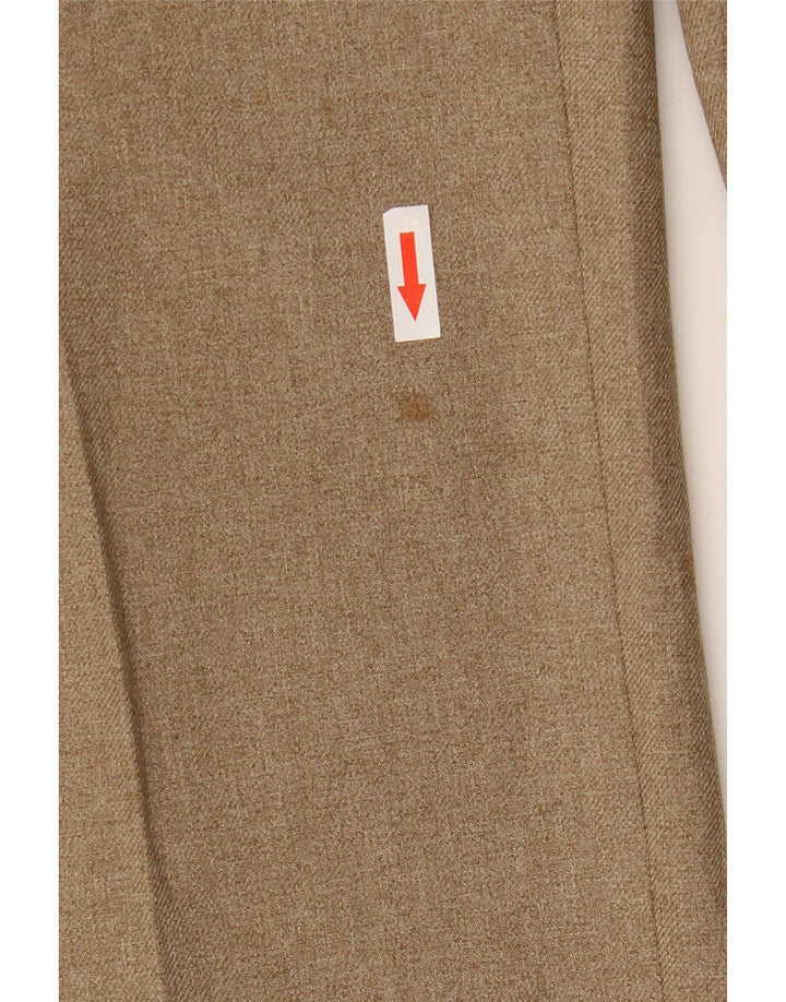 Marks & Spencer Mens Straight Chino Trousers W32 L31 Beige Polyester