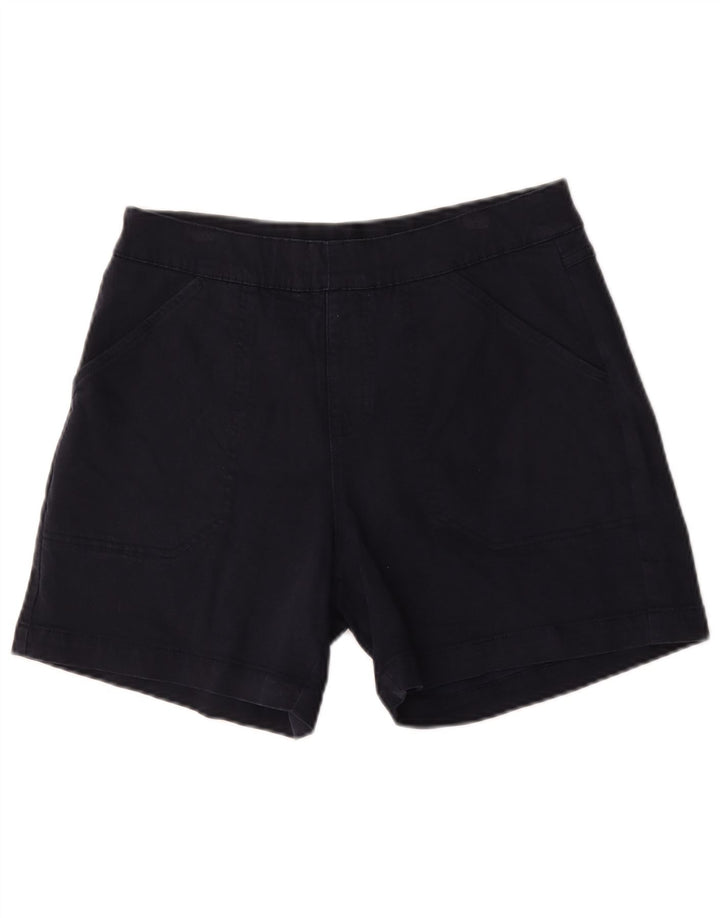 Nautica Womens Chino Shorts Medium W30 Navy Blue Cotton