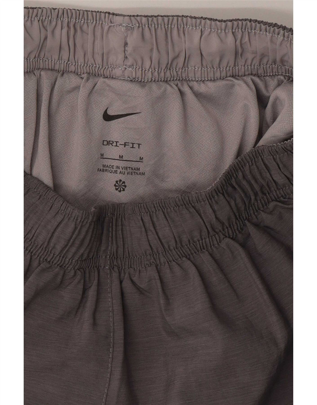 Nike Womens Sport Shorts UK 12 Medium Grey Colourblock Polyester