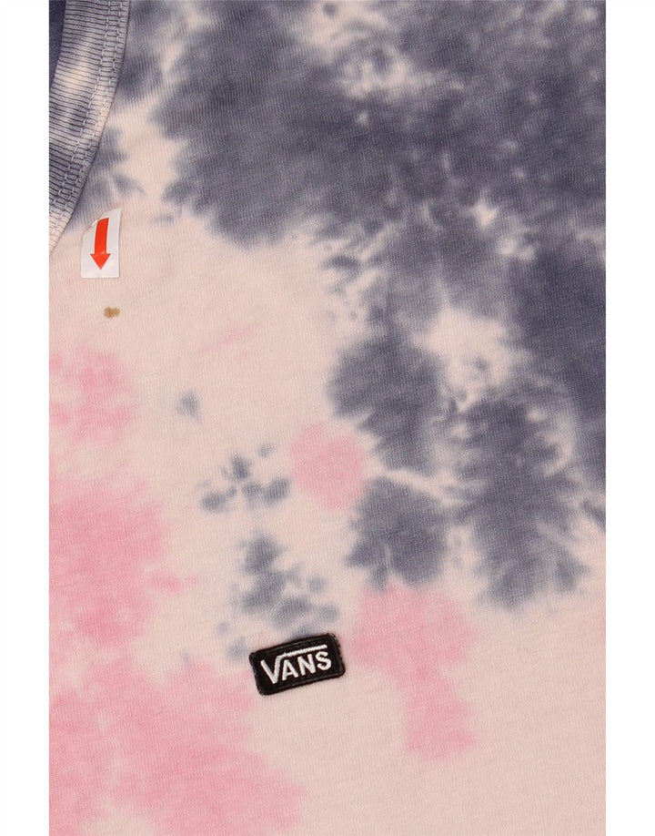 VANS Mens T-Shirt Top XL Pink Tie Dye Cotton