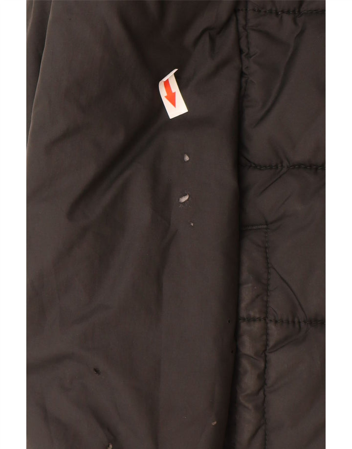 The North Face Boys Hooded Reversible Padded Jacket 9-10 Years Medium Black