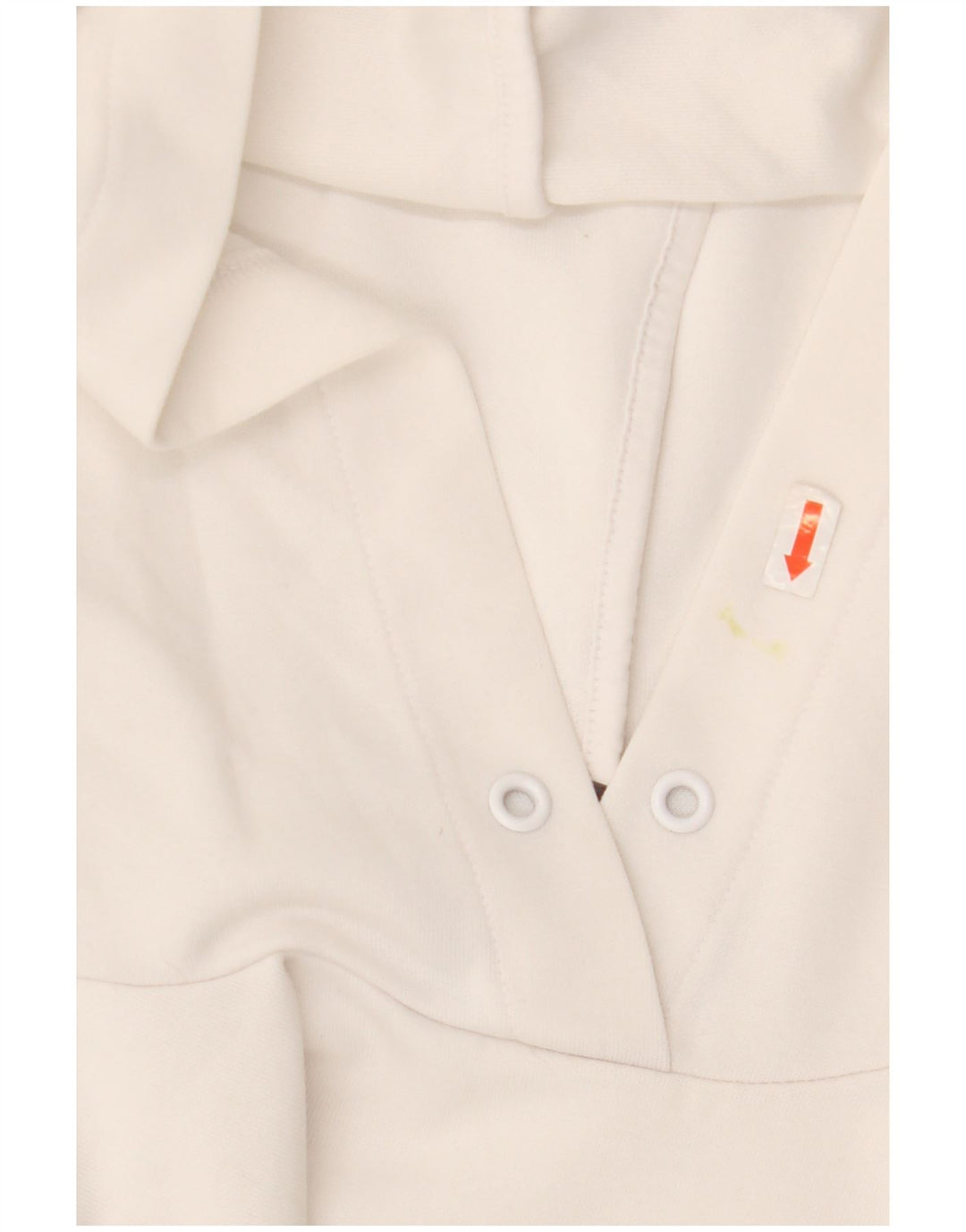 Adidas Womens Graphic Hoodie Jumper UK 8/10 Small White Polyester