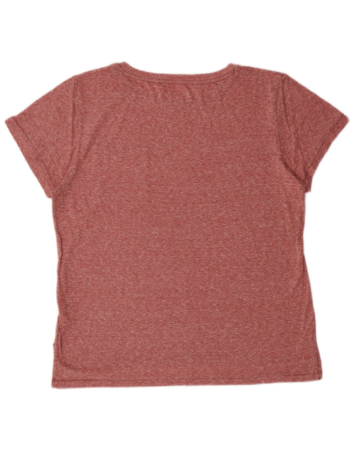 J. CREW Womens T-Shirt Top UK 16 Large Red Polyester