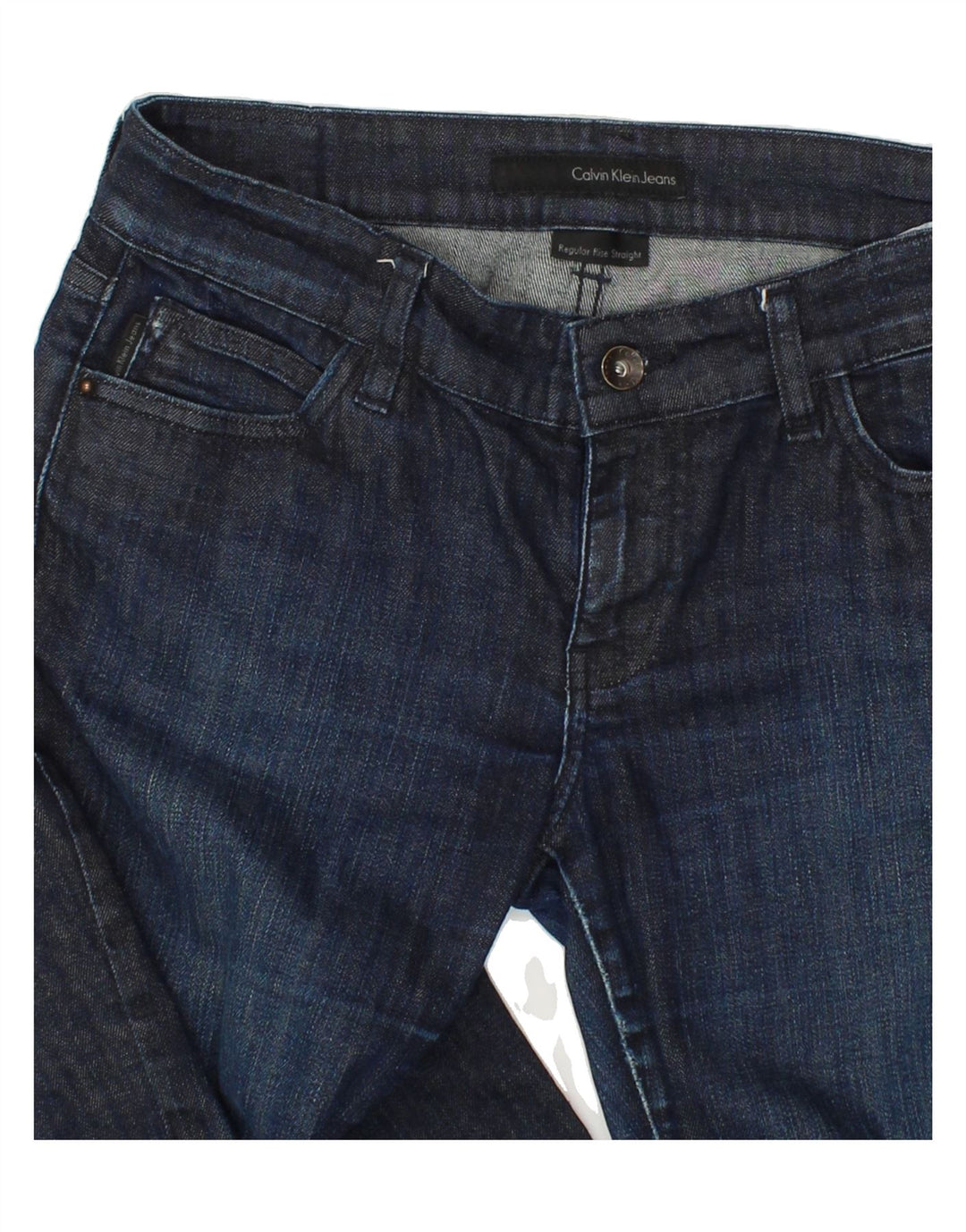 CALVIN KLEIN Womens Straight Jeans W30 L30 Navy Blue Vintage Calvin Klein and Second-Hand Calvin Klein from Messina Hembry 