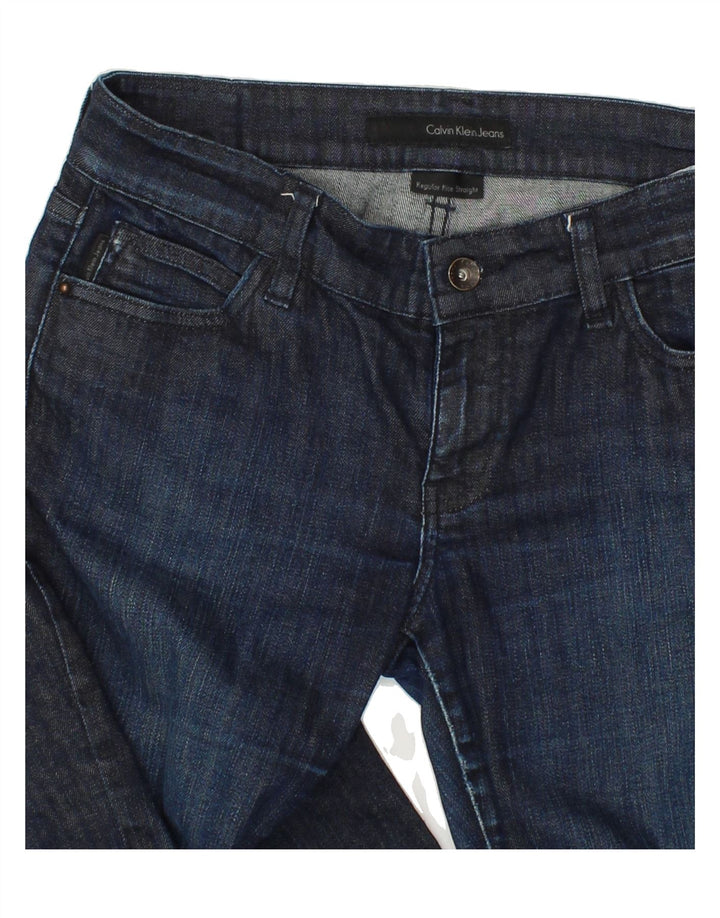 CALVIN KLEIN Womens Straight Jeans W30 L30 Navy Blue Vintage Calvin Klein and Second-Hand Calvin Klein from Messina Hembry 