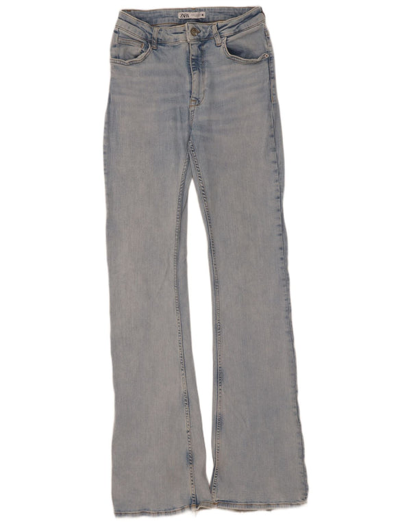 Zara Womens Flared Jeans EU 38 Small W28 L34 Blue