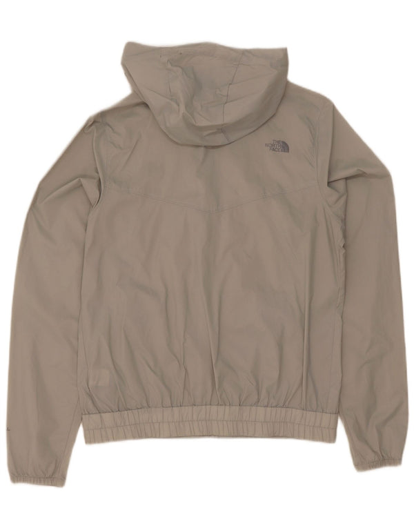 The North Face Womens Hooded Oversized Rain Jacket UK 10 Small Grey Nylon