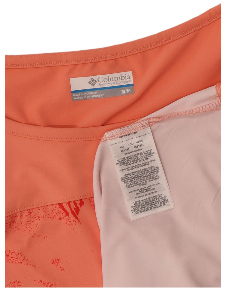 COLUMBIA Womens Graphic Vest Top UK 12 Medium Pink Floral Polyester