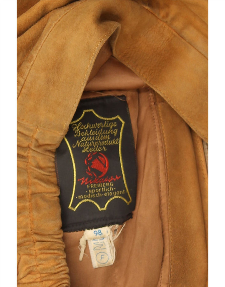 Vintage Mens Suede Jacket UK 40 Large Brown Leather