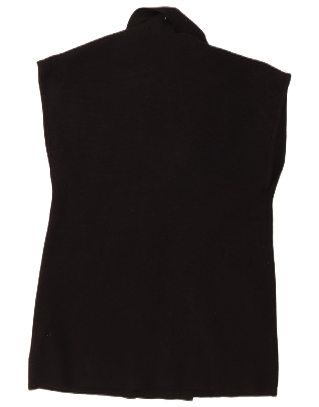 ZARA Womens Double Breasted Sleeveless Blazer Jacket UK 10 Small Black