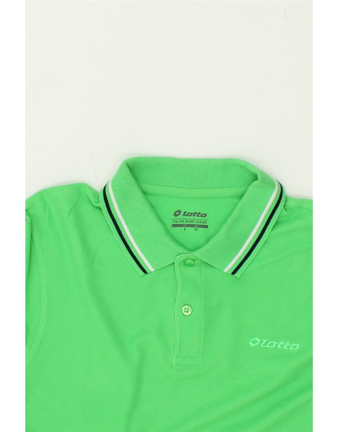 LOTTO Mens Polo Shirt Small Green Cotton Vintage Lotto and Second-Hand Lotto from Messina Hembry 