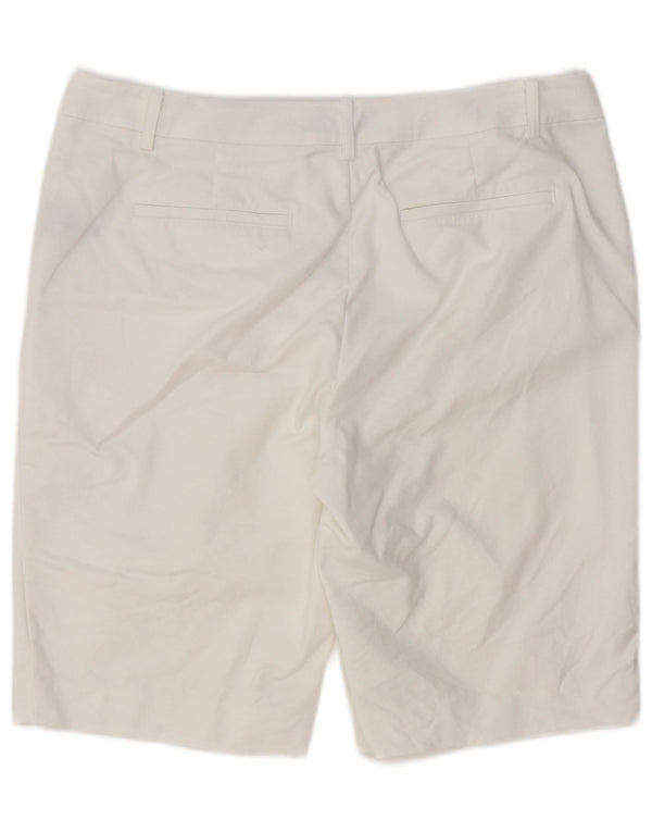 Ralph Lauren Womens Chino Shorts US 10 Large W34 White Cotton