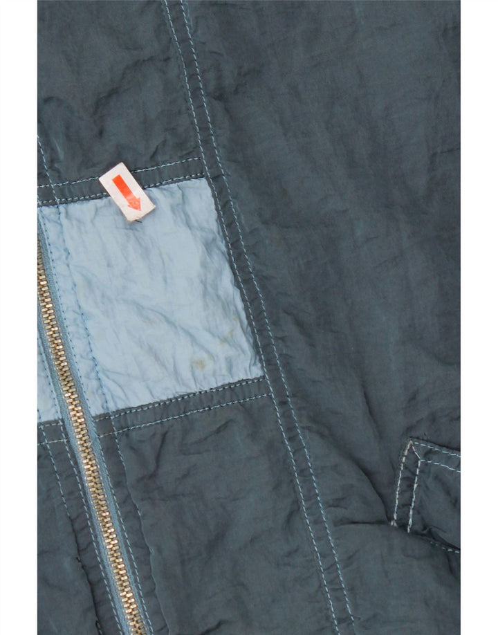 BELFE Mens Tracksuit Top Jacket UK 38 Medium Blue Colourblock Polyamide