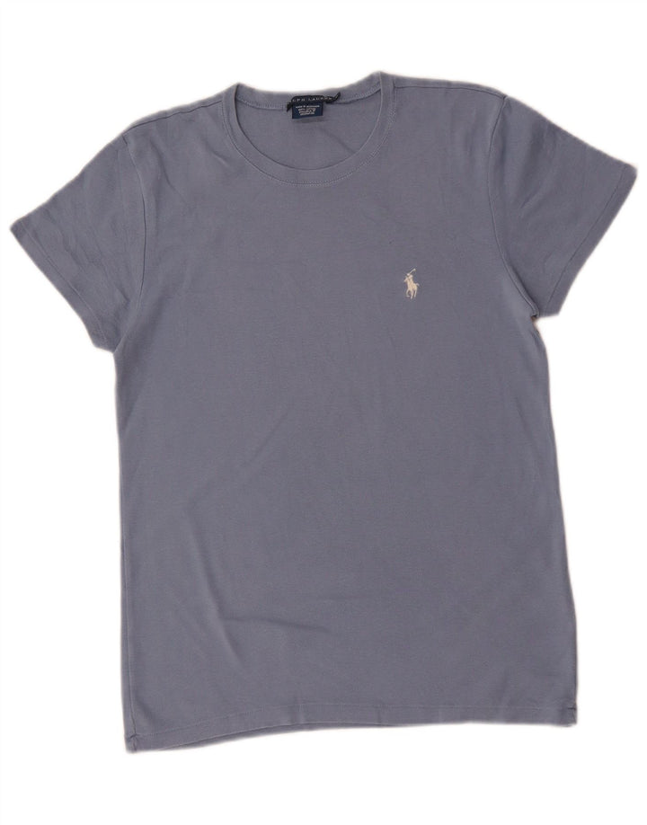 RALPH LAUREN Womens T-Shirt Top UK 18 XL Blue Cotton