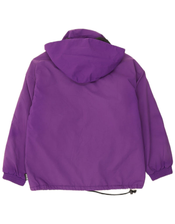 Mello's Mens Gore-Tex Hooded Loose Fit Windbreaker Jacket UK 34 XS Purple