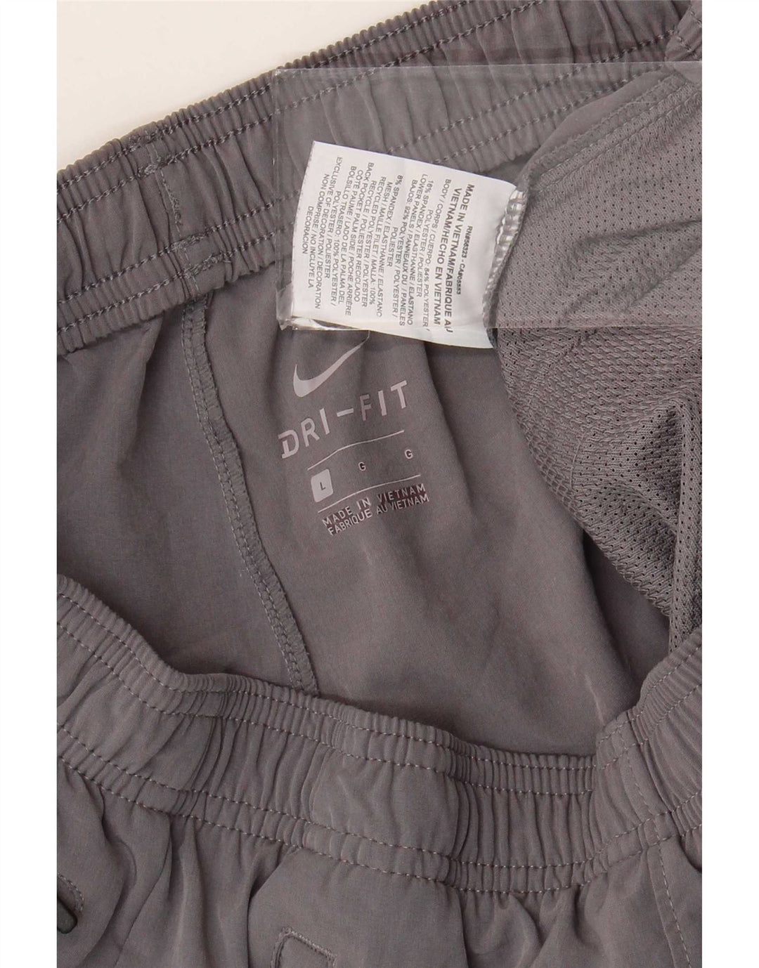 Nike Mens Dri Fit Tracksuit Trousers Large Grey Polyester