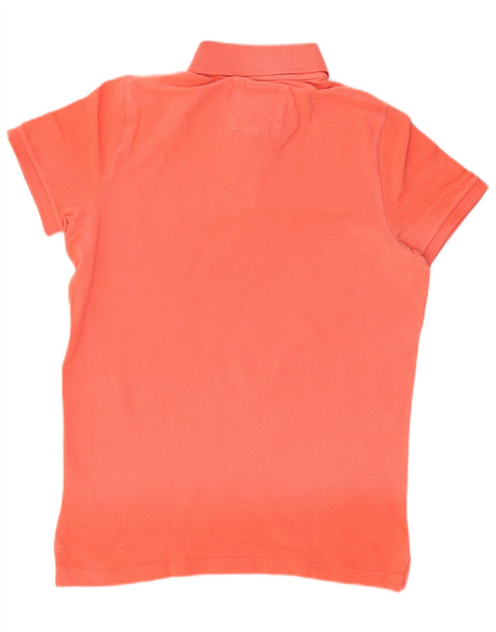 HOLLISTER Mens Polo Shirt Medium Red Cotton