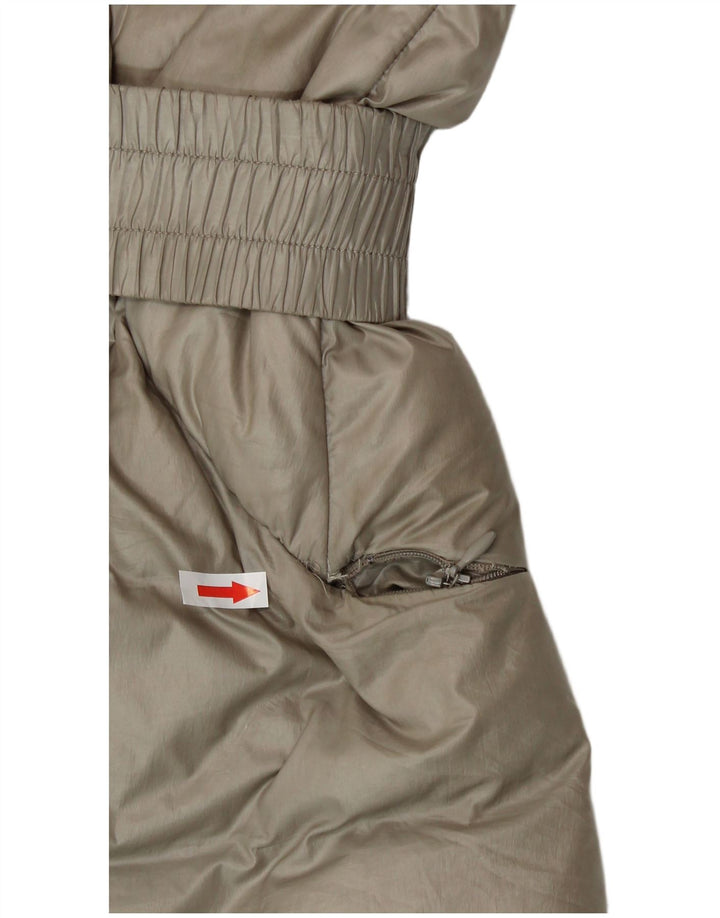BLAUER Womens Padded Coat UK 10 Small Beige