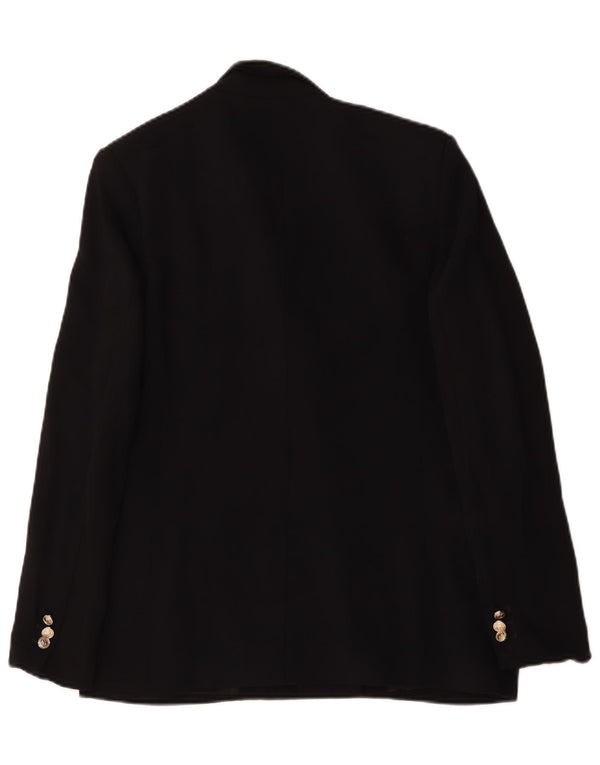 Pinko Womens Double Breasted Blazer Jacket IT 42 Medium Black Polyester