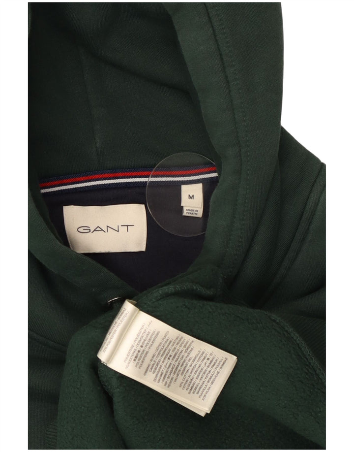 Gant Mens Hoodie Jumper Medium Green Cotton