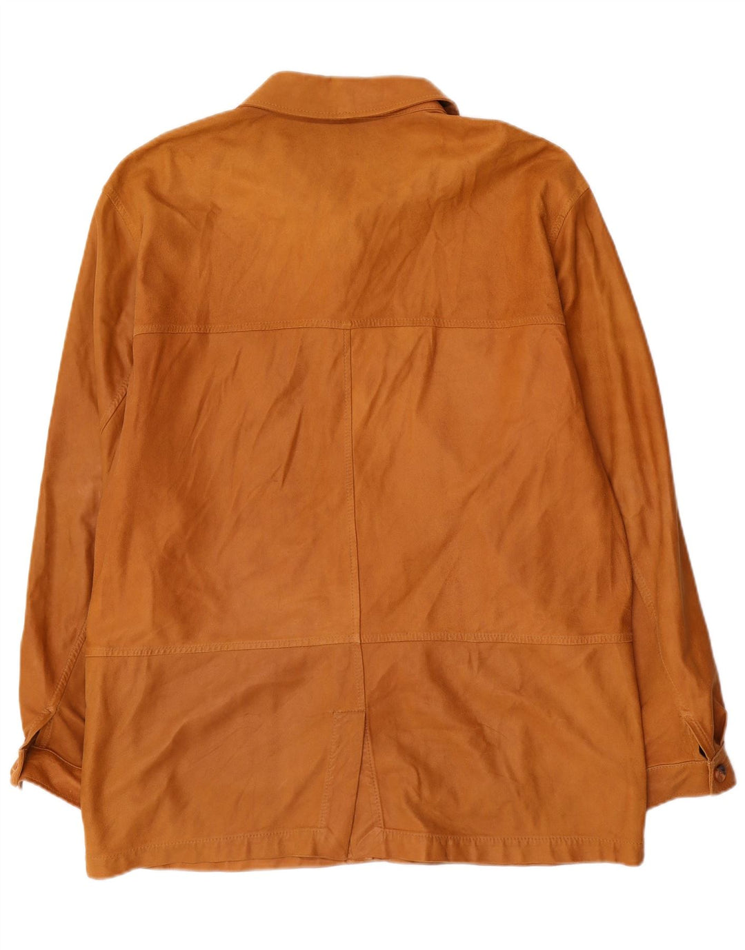 Vintage Mens Suede Jacket IT 54 2XL Beige