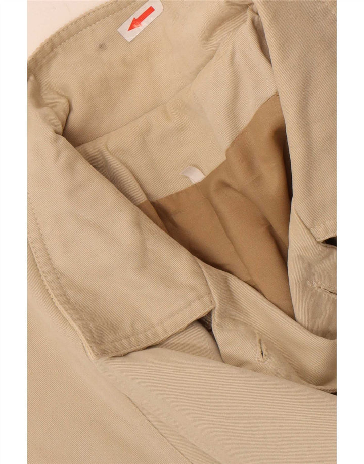 Vintage Womens Double Breasted Coat UK 14 Large Beige