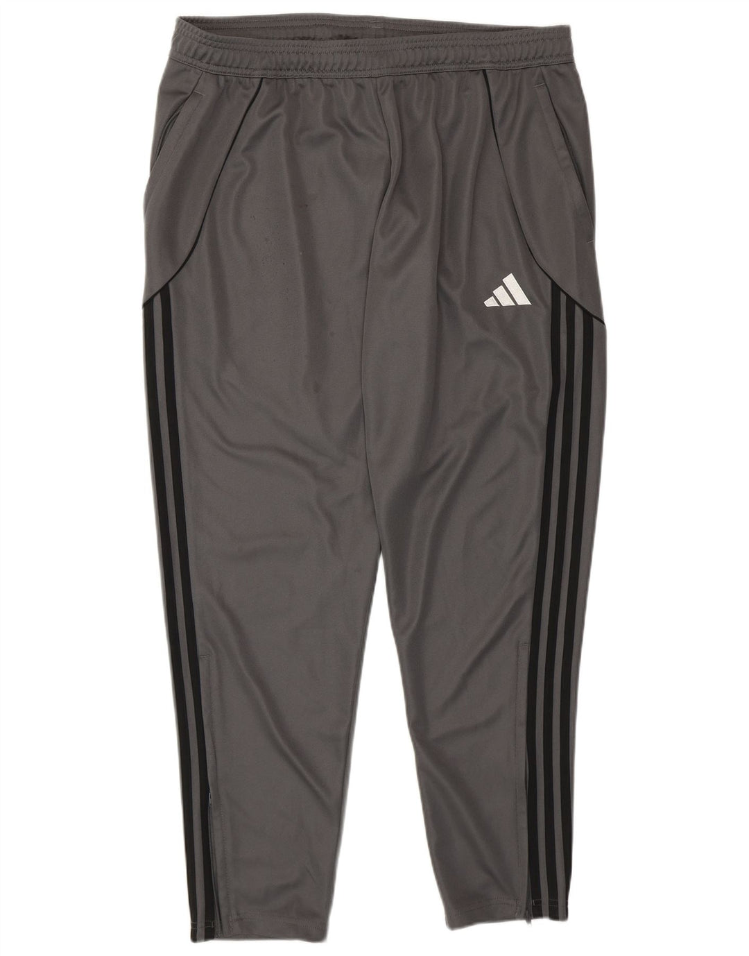 Adidas Mens Slim Fit Tracksuit Trousers XL  Grey Polyester