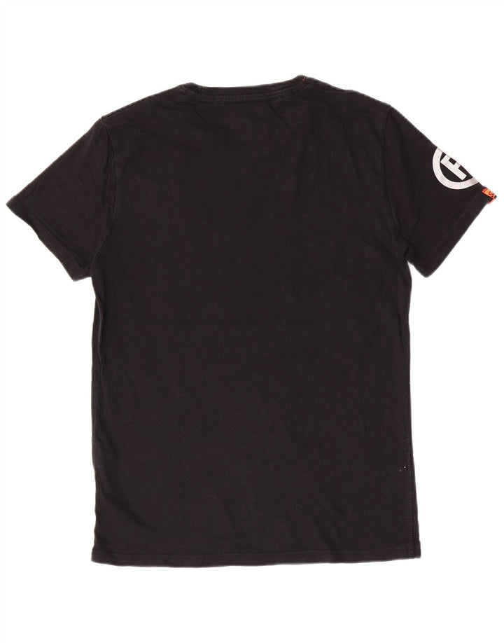 Superdry Mens Graphic T-Shirt Top Medium Black Cotton