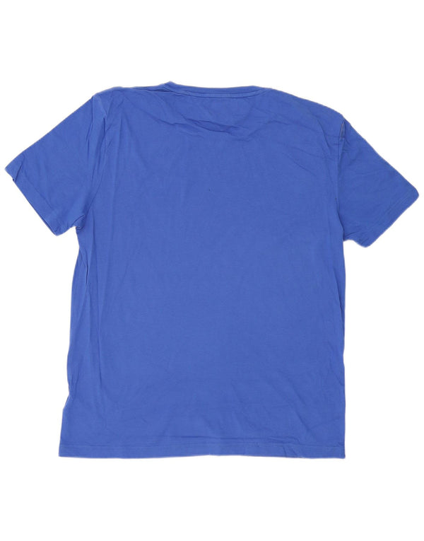 TOMMY HILFIGER Mens Graphic T-Shirt Top 2XL Blue Cotton