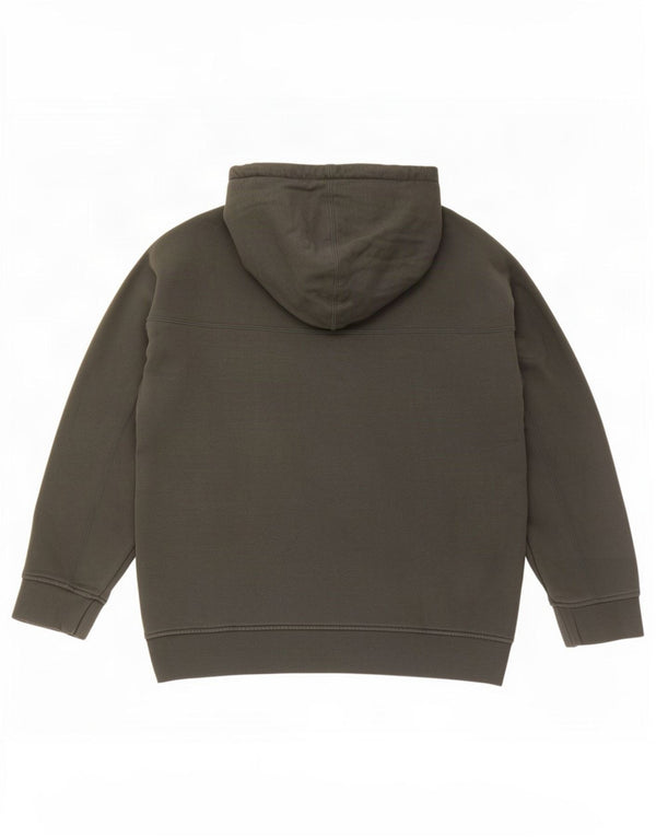 Adidas Mens Hoodie Jumper Medium Khaki Cotton