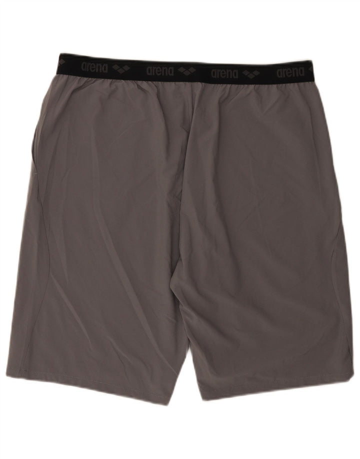 Arena Mens Sport Shorts 2XL  Grey Polyester