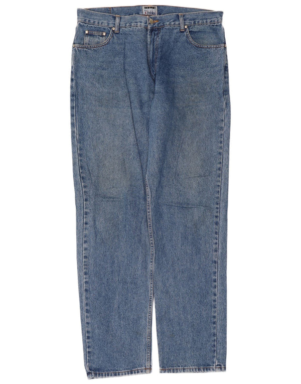 Vintage Mens Straight Jeans  W38 L34 Blue Cotton