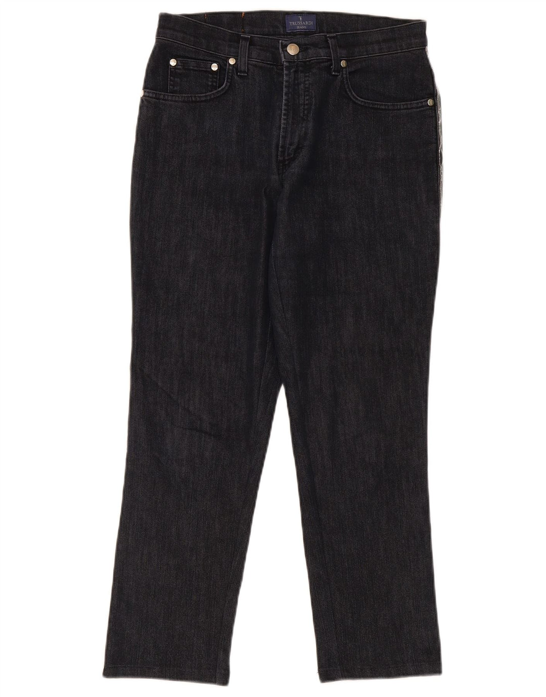 Trussardi Womens Straight Jeans W28 L26 Navy Blue