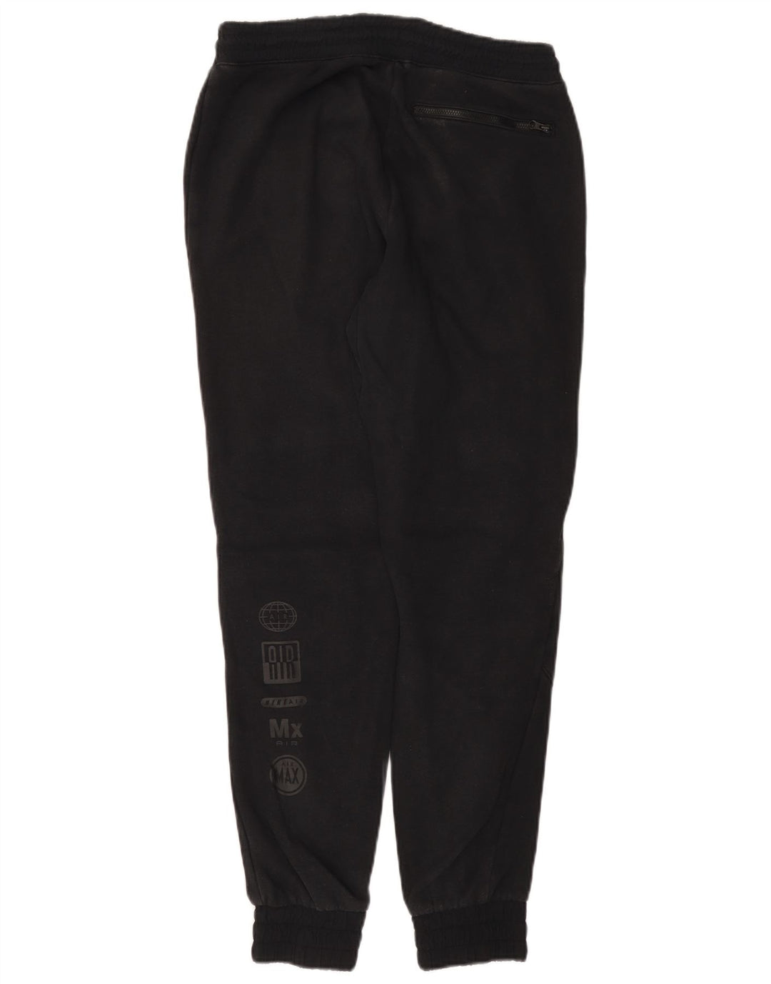 NIKE Mens Graphic Tracksuit Trousers Joggers Medium  Black Cotton