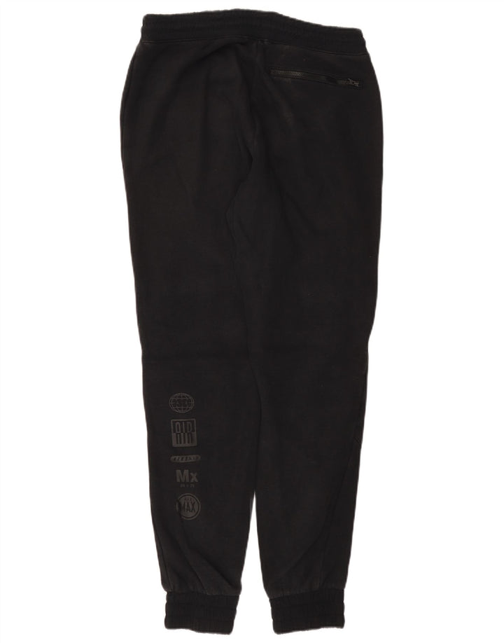 NIKE Mens Graphic Tracksuit Trousers Joggers Medium  Black Cotton