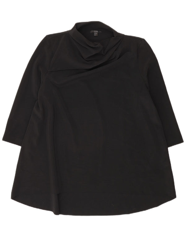 Cos Womens 3/4 Sleeve Tunic Dress UK 14 Medium Black Polyester