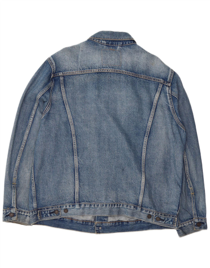 Levi's Mens Denim Jacket UK 42 XL Blue Cotton