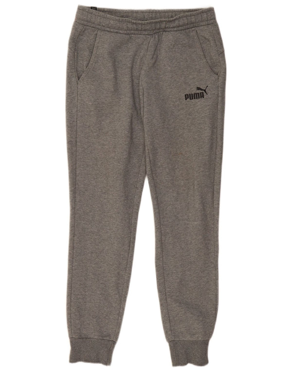 PUMA Womens Tracksuit Trousers Joggers Medium  Grey Flecked Cotton