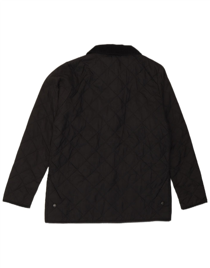 Barbour Boys Quilted Quilted Jacket 12-13 Years XL Black Polyester