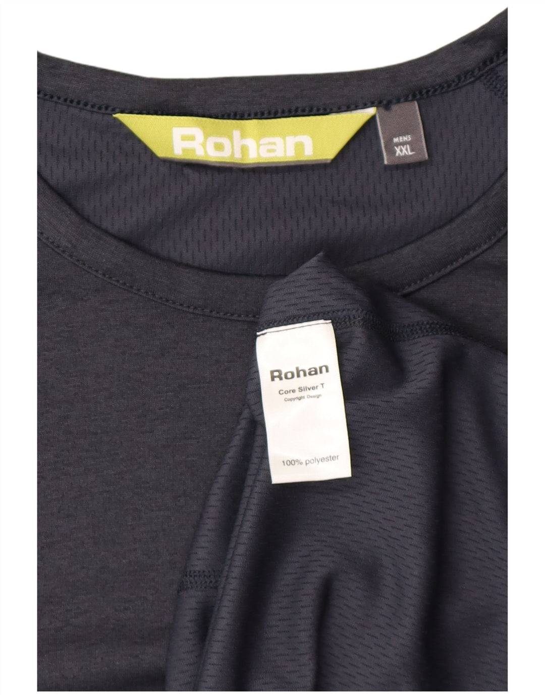 Rohan Mens T-Shirt Top 2XL Navy Blue Polyester